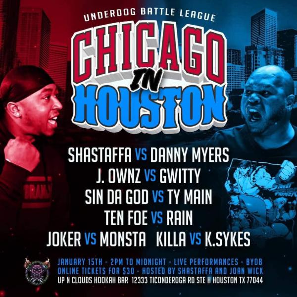 Underdog Battle League - Chicago in Houston