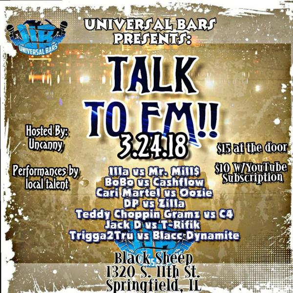 Universal Bars Battle League - Talk to Em