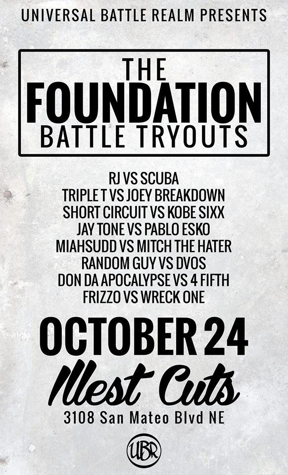 Universal Battle Realm - The Foundation - Battle Tryouts (October 24 2015)