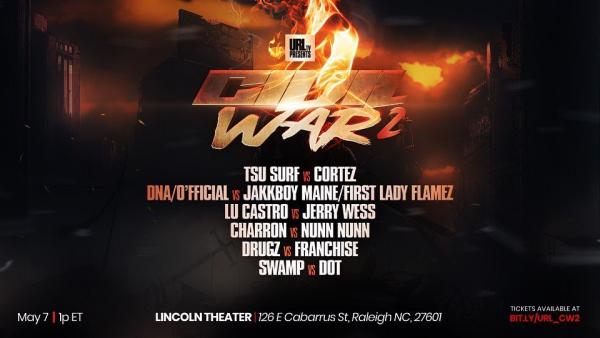 URL: Ultimate Rap League - Civil War 2