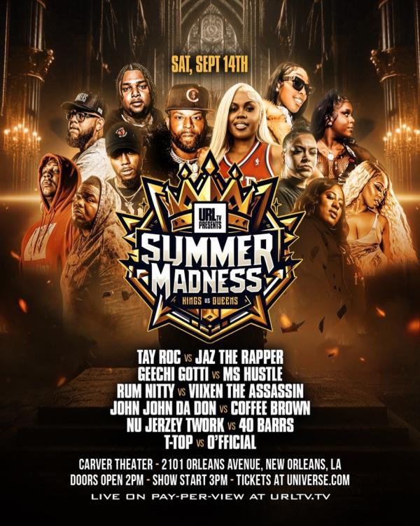 URL: Ultimate Rap League - Summer Madness: Kings vs. Queens