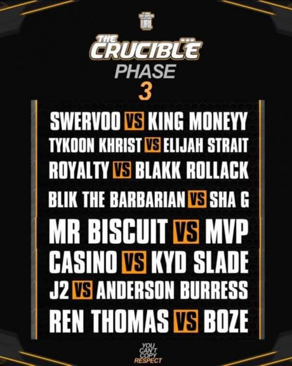 URL: Ultimate Rap League - The Crusible: Phase 3