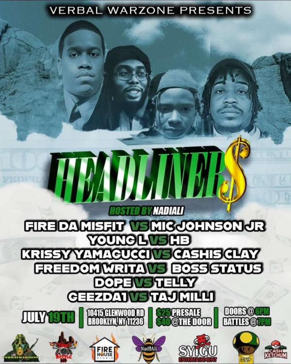 Verbal War Zone - Headliners