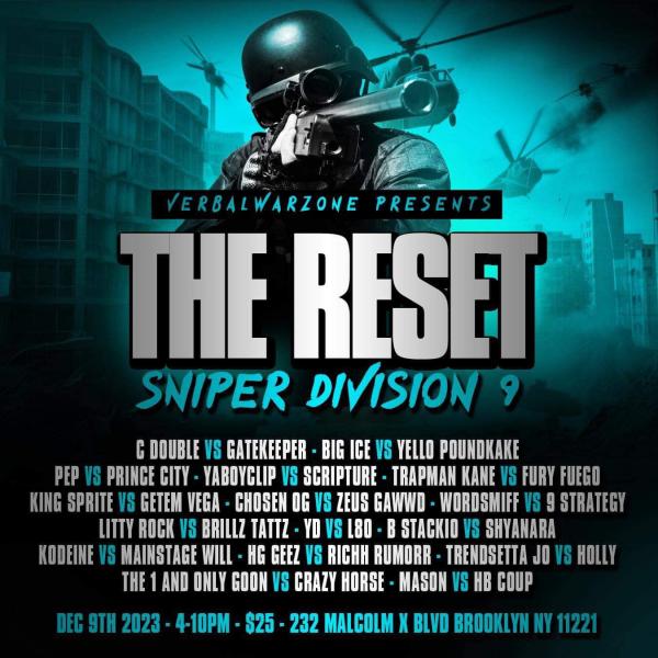 Verbal War Zone - The Reset: Sniper Division 9