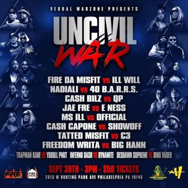 Verbal War Zone - Uncivil War 3