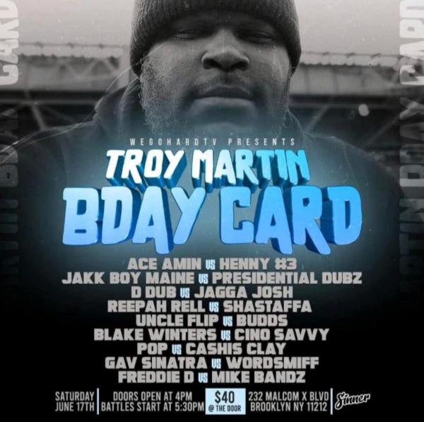 WeGoHardTV - Troy Martin BDay Card 2023