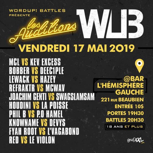 Word Up - Audition - Les Auditions (May 17 2019)