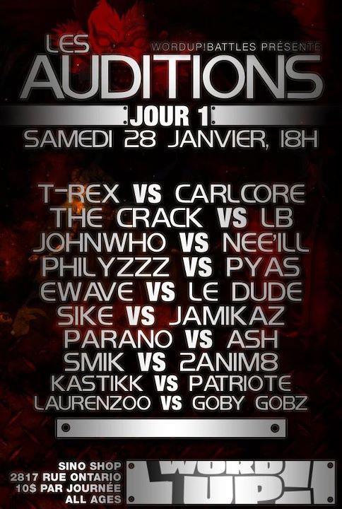 Word Up Battles - Les Auditions Jour 1
