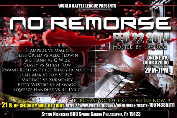 World Battle League - No Remorse